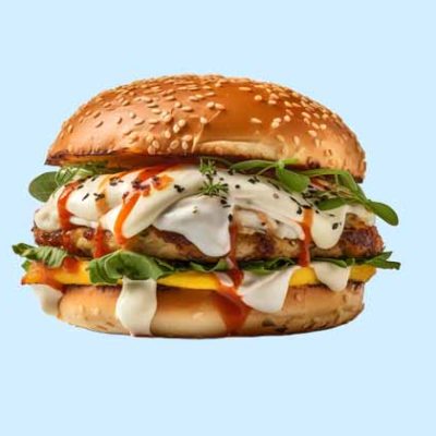 Üç peynirli burger